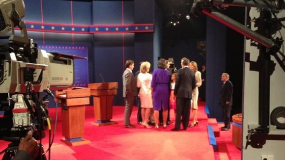 Mitt Romney and Barack Obama US debate