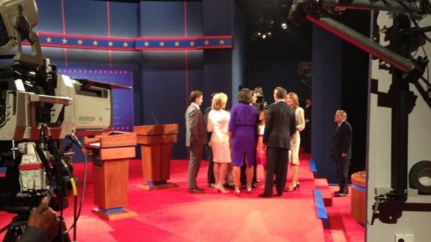 Mitt Romney and Barack Obama US debate