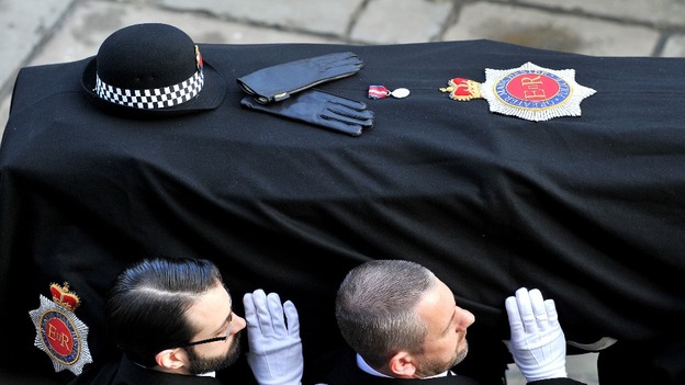 The coffin of Pc Fiona Bone