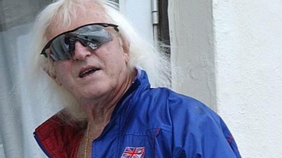 Sir Jimmy Savile pictured at his Scarborough home in 2004