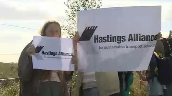 Hastings Alliance protest