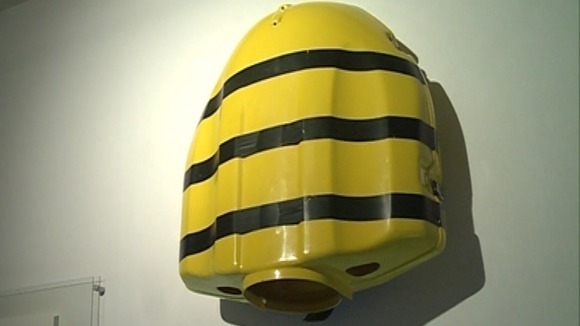 A prop underwater backpack worn by an Atlantis guard in The Spy Who Loved Me.