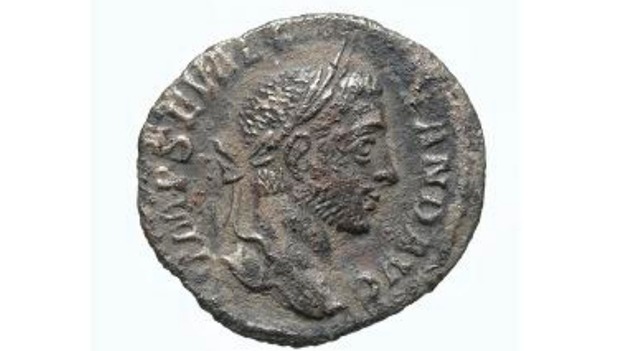 A silver denarius.