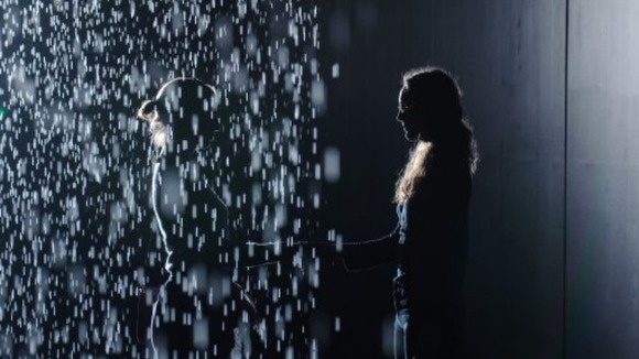The Rain Room at the Barbican.
