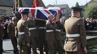 Pvt Thomas Wroe's coffin