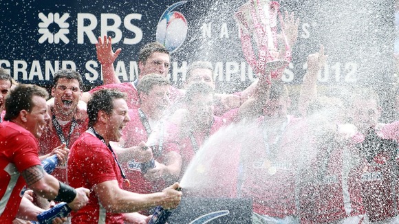 Wales winning Six Nation's Grand Slam
