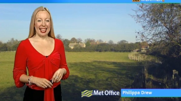 Phillipa Drew with the weather 