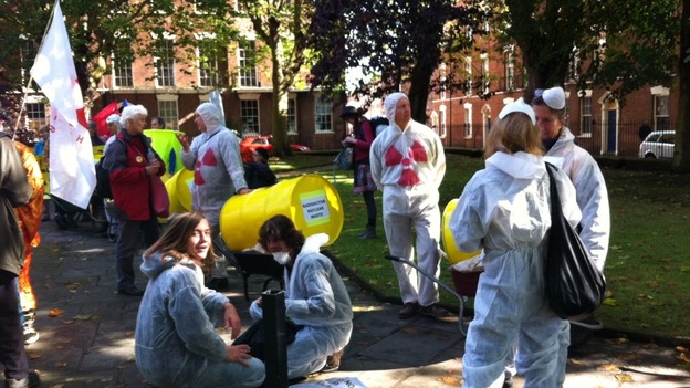 Protesters gather in Bridgwater