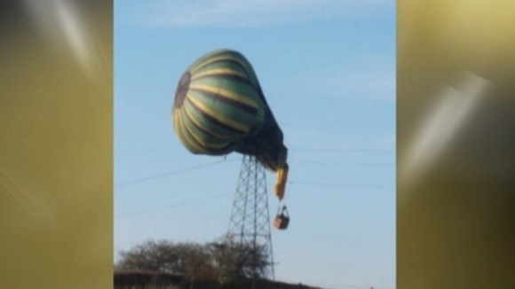A hot air balloon crash