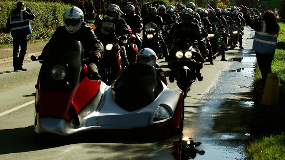 Thousands of bikers made the pilgrimage to the National Memorial Arboretum, Alrewas, Staffordshire