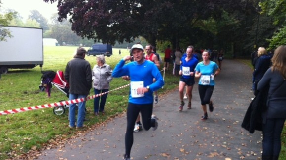 Runners on the marathon