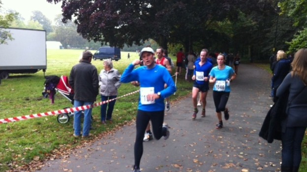 Runners on the marathon