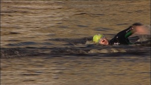 Henry Winter swims Tyne