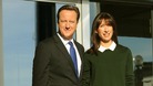 Prime Minister David Cameron and his wife Samantha arrive at the Conservative Party 