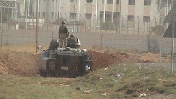 The Turkish army are returning fire across the Syrian border