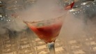 A cocktail containing liquid nitrogen