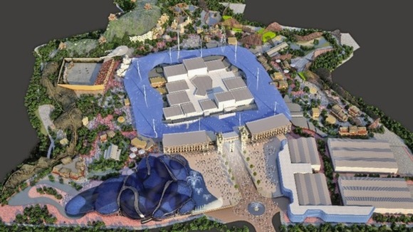 Artist's impression of theme park