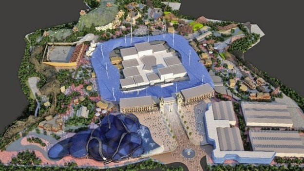 Artist's impression of theme park