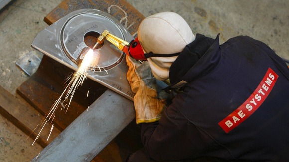 A worker at BAE Systems