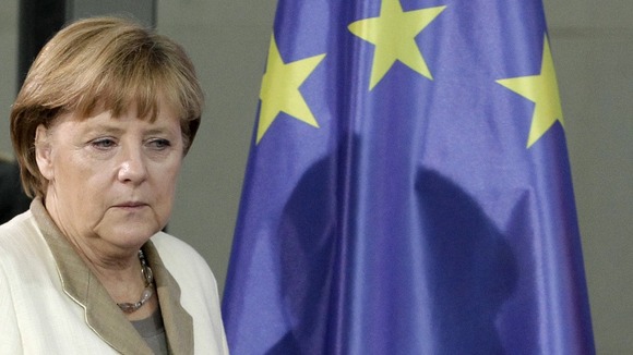 German Chancellor Angela Merkel arriving in Berlin last week