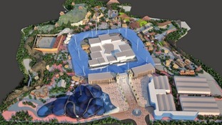 An artist's impression of what the theme park might look like.