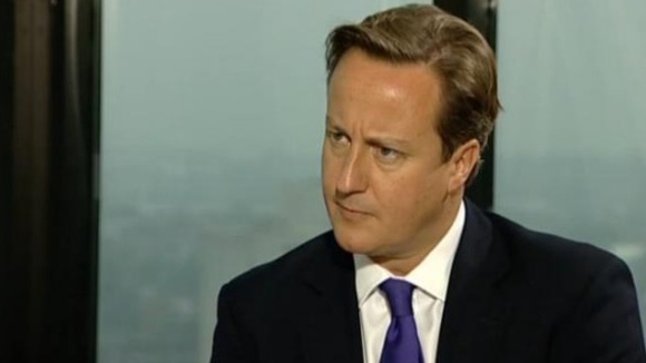 David Cameron speaking to ITV Granada about his Hillsborough apology