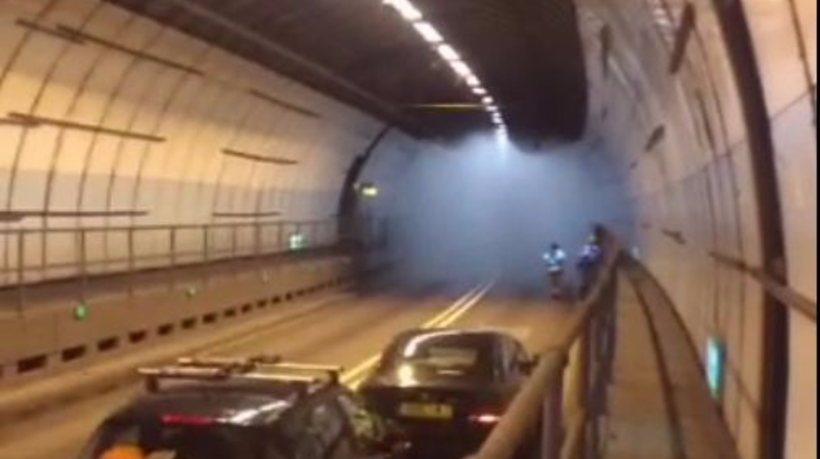Panic in Dartford Tunnel after car engulfed in flames London ITV News
