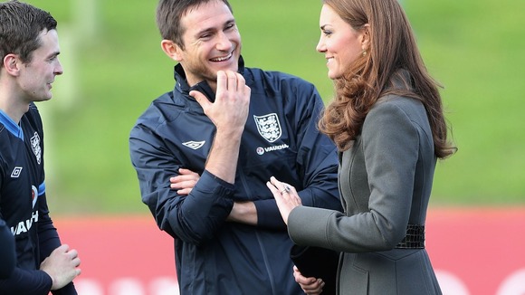 Kate talks to Frank Lampard and Adam Johnson