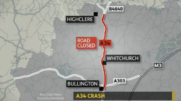 A34 crash map