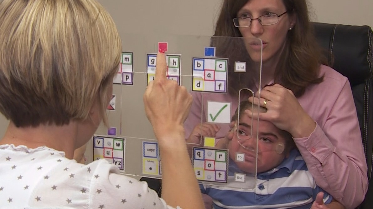 Mother helps lockedin son learn to communicate with his eyes ITV News