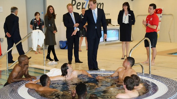 Prince William and Kate Middleton Ashley Cole FA St George's Park
