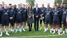 Prince William and Kate Middleton Ashley Cole FA St George's Park