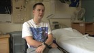 17 year old George Claxton has returned home to Blackburn after being paralysed playing rugby