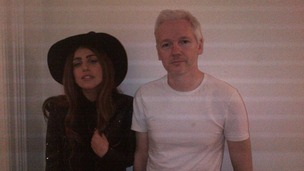Lady Gaga Julian Assange WikiLeaks