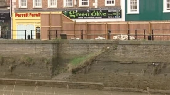 Bridgwater restaurant on dangerous wall