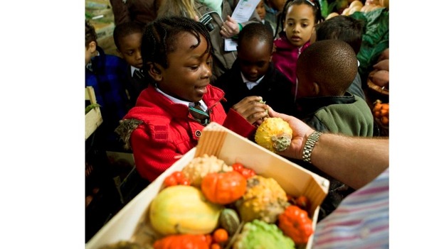 File photo of the children on a previous visit to Borough Market.