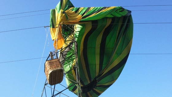 Hot air balloon crash