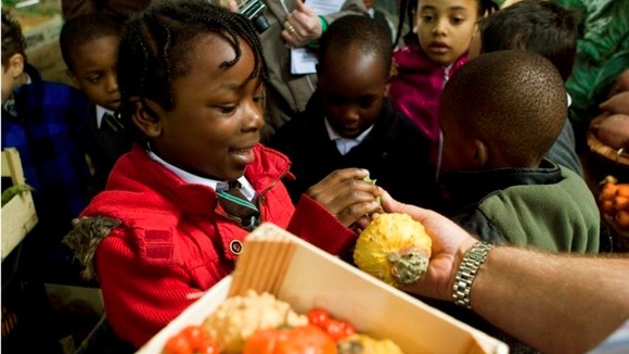 File photo of children involved in the project on a previous visit to Borough Market.