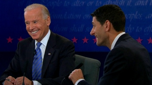 Joe Biden and Paul Ryan in the debate last