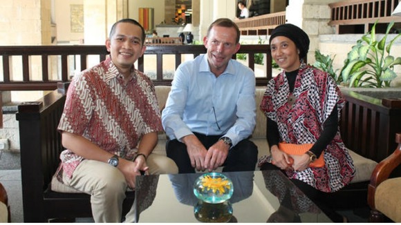 Tony Abbott and Farshal Hambali