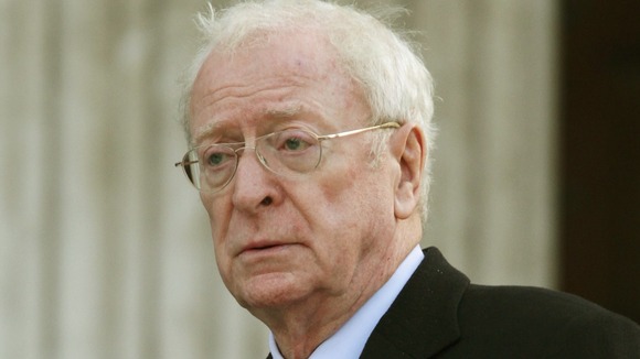 Actor Sir Michael Caine outside the Cathedral.