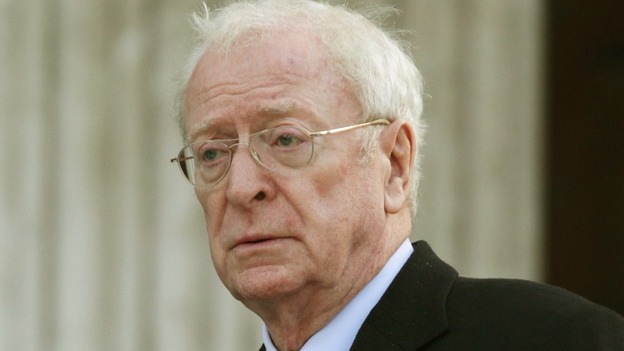 Actor Sir Michael Caine outside the Cathedral.