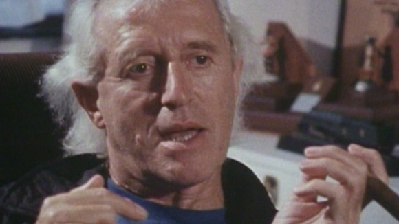 Jimmy Savile being interview by ITV In 1998