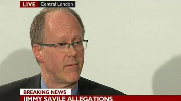 George Entwistle speaking to the media on Friday.