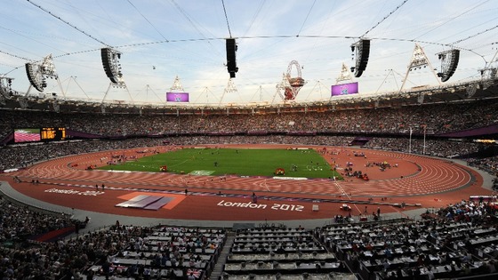 London's Olympic Stadium.