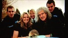 Brian May & hedgehog, wildlife group