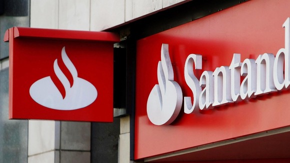 Santander shop front