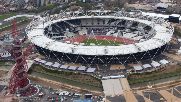 The Olympic Stadium.