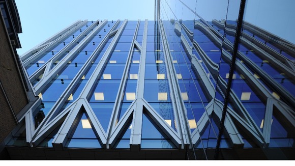 The new Rothschild's Bank building at New Court in London.
