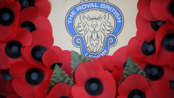 A poppy wreath from The Royal British Legion